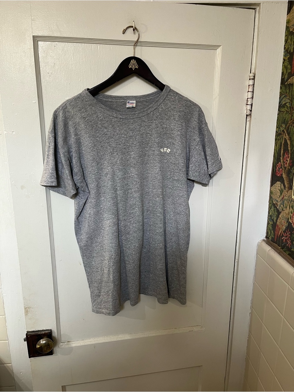 Vintage Champion Valdosta State College VSC Grey T-Shirt Men's XL EUC